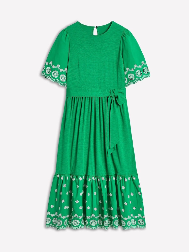Grün - Boden Isabel Broderie Mix Maxi Dress - Bild 5 von 5