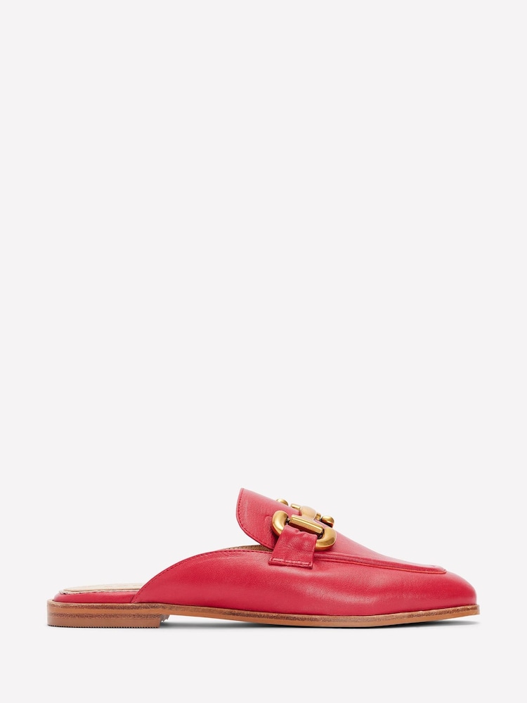 Boden Red Iris Snaffle Mule Loafers - Image 2 of 4