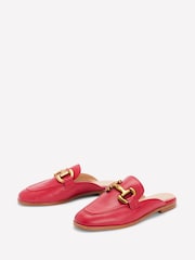 Boden Red Iris Snaffle Mule Loafers - Image 3 of 4