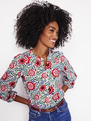 Boden White 100% Cotton Marina Jersey Shirt - Image 4 of 5