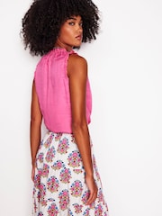 Boden Pink Sophie Ruffle Top - Image 3 of 5