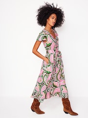 Boden Yellow Nicola Jersey Tea Dress - Image 3 of 6