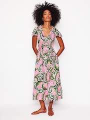 Boden Yellow Nicola Jersey Tea Dress - Image 4 of 6