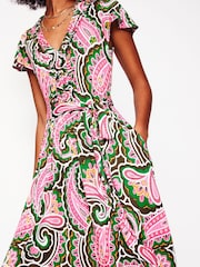Boden Yellow Nicola Jersey Tea Dress - Image 5 of 6