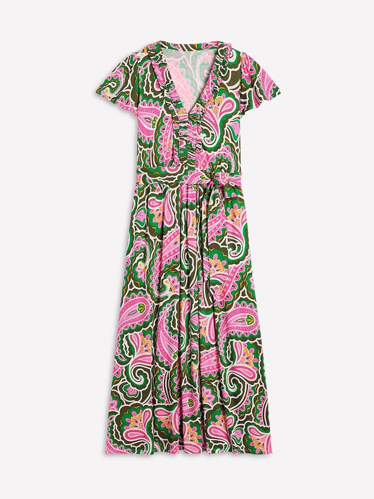 Boden Yellow Nicola Jersey Tea Dress - Image 6 of 6
