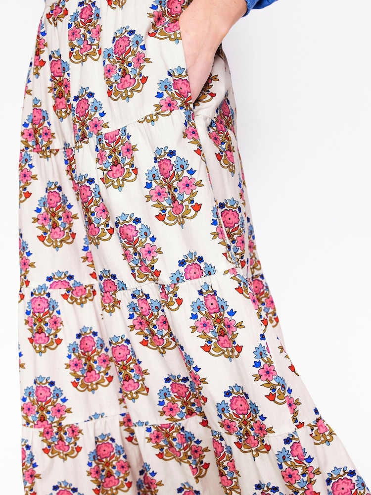 Boden Cream 100% Cotton Nadia Poplin Maxi Skirt - Image 2 of 5