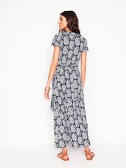 Boden Blue Nicola Jersey Tea Dress - Image 3 of 6