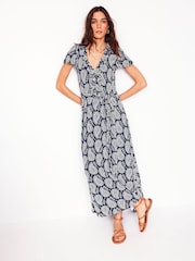 Boden Blue Nicola Jersey Tea Dress - Image 4 of 6