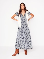 Boden Blue Nicola Jersey Tea Dress - Image 5 of 6
