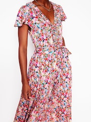 Boden Green Nicola Jersey Tea Dress - Image 3 of 8