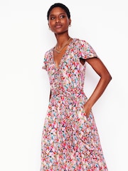 Boden Green Nicola Jersey Tea Dress - Image 5 of 8