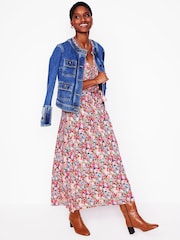 Boden Green Nicola Jersey Tea Dress - Image 7 of 8