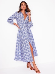 Boden Blue 100% Cotton Clara Shirt Dress - Image 1 of 5