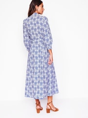 Boden Blue 100% Cotton Clara Shirt Dress - Image 3 of 5