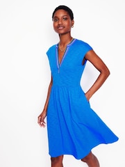 Boden Blue Chloe Embroidered Short Dress - Image 1 of 5