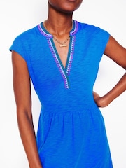 Boden Blue Chloe Embroidered Short Dress - Image 2 of 5