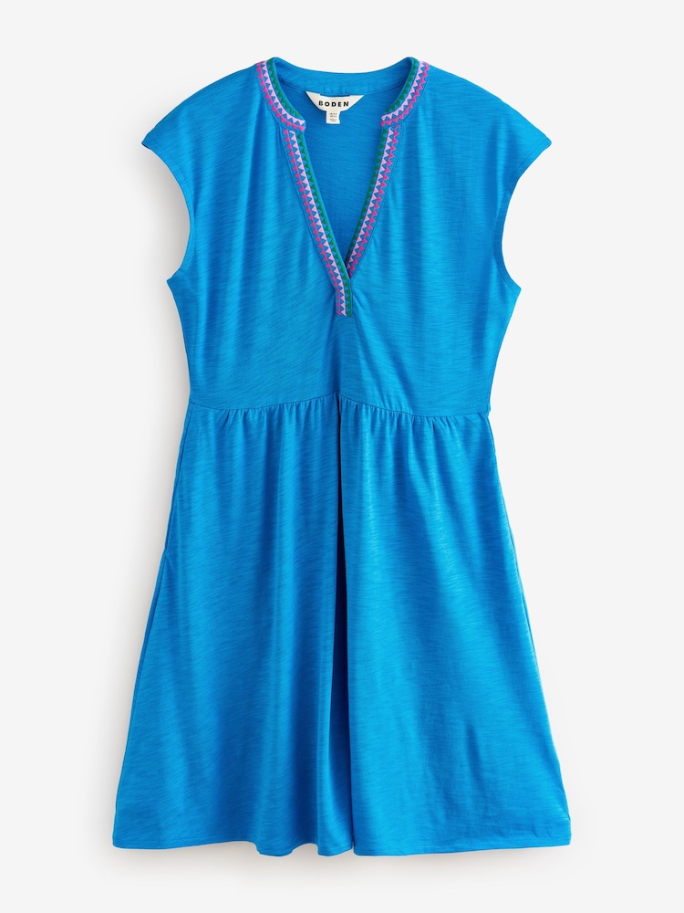 Boden Blue Chloe Embroidered Short Dress - Image 5 of 5