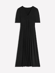 Boden Black Bethany Smocked Jersey Dress - Image 6 of 6