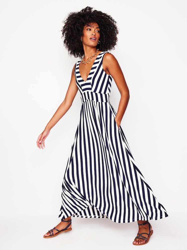 Boden Blue Olympia Jersey Maxi Dress - Image 1 of 6