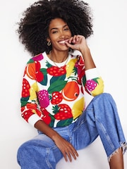 Boden Red 100% Cotton Hannah Printed Sweatshirt - Image 1 of 5