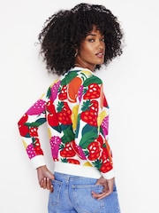 Boden Red 100% Cotton Hannah Printed Sweatshirt - Image 3 of 5