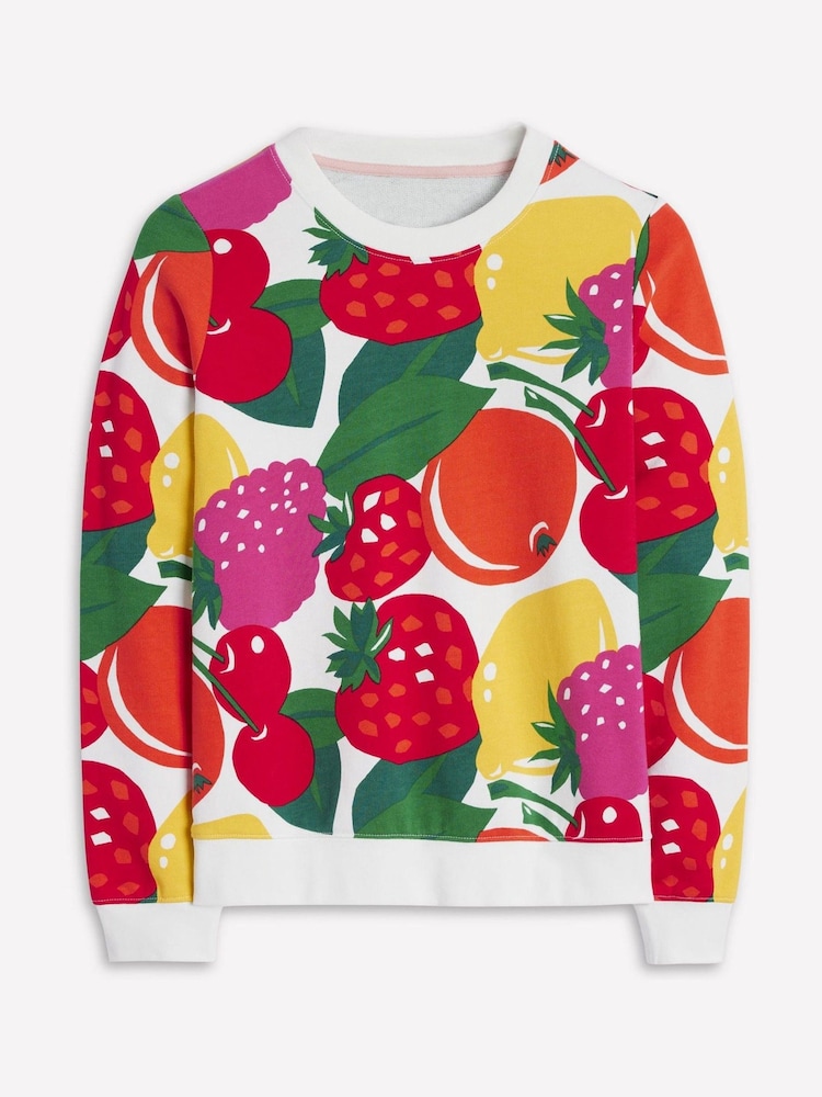 Boden Red 100% Cotton Hannah Printed Sweatshirt - Image 5 of 5
