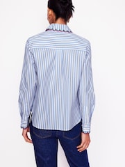 Boden Blue Sienna Embroidered Shirt - Image 3 of 6