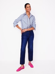 Boden Blue Sienna Embroidered Shirt - Image 4 of 6