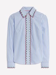 Boden Blue Sienna Embroidered Shirt - Image 6 of 6