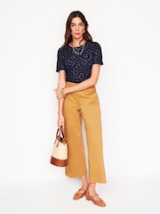 Boden Blue 100% Cotton Edi Embroidered Blouse - Image 4 of 5