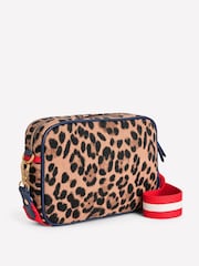 Boden Brown 100% Cotton Canvas Cross-body Bag - Image 3 of 4