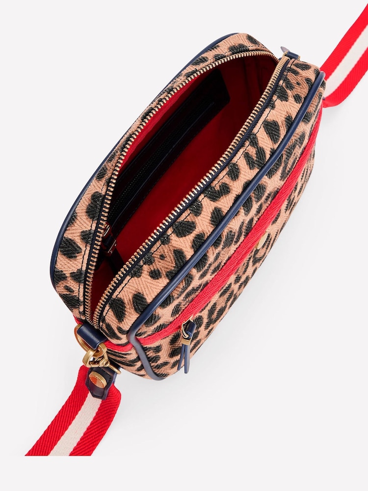 Boden Brown 100% Cotton Canvas Cross-body Bag - Image 4 of 4
