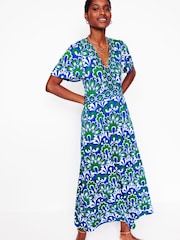 Boden Blue Ellie Flutter Maxi Tea Dress - Image 1 of 5