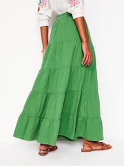 Boden Green 100% Cotton Nadia Double Cloth Maxi Skirt - Image 4 of 4
