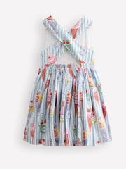 Blau - Boden 100% Cotton Harper Cross-Back Dress - Bild 2 von 3