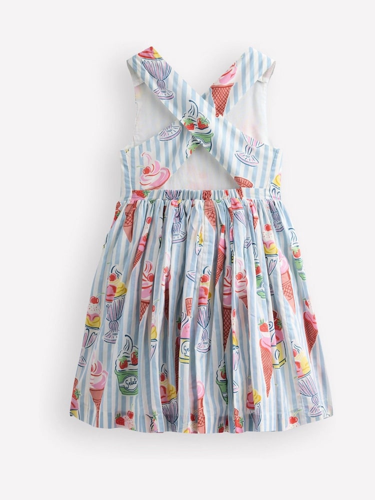 Azul helado - Boden 100% Cotton Harper Cross-Back Dress - Imagen 2 de 3 Azul helado - Boden 100% Cotton Harper Cross-Back Dress - Imagen 2 de 3