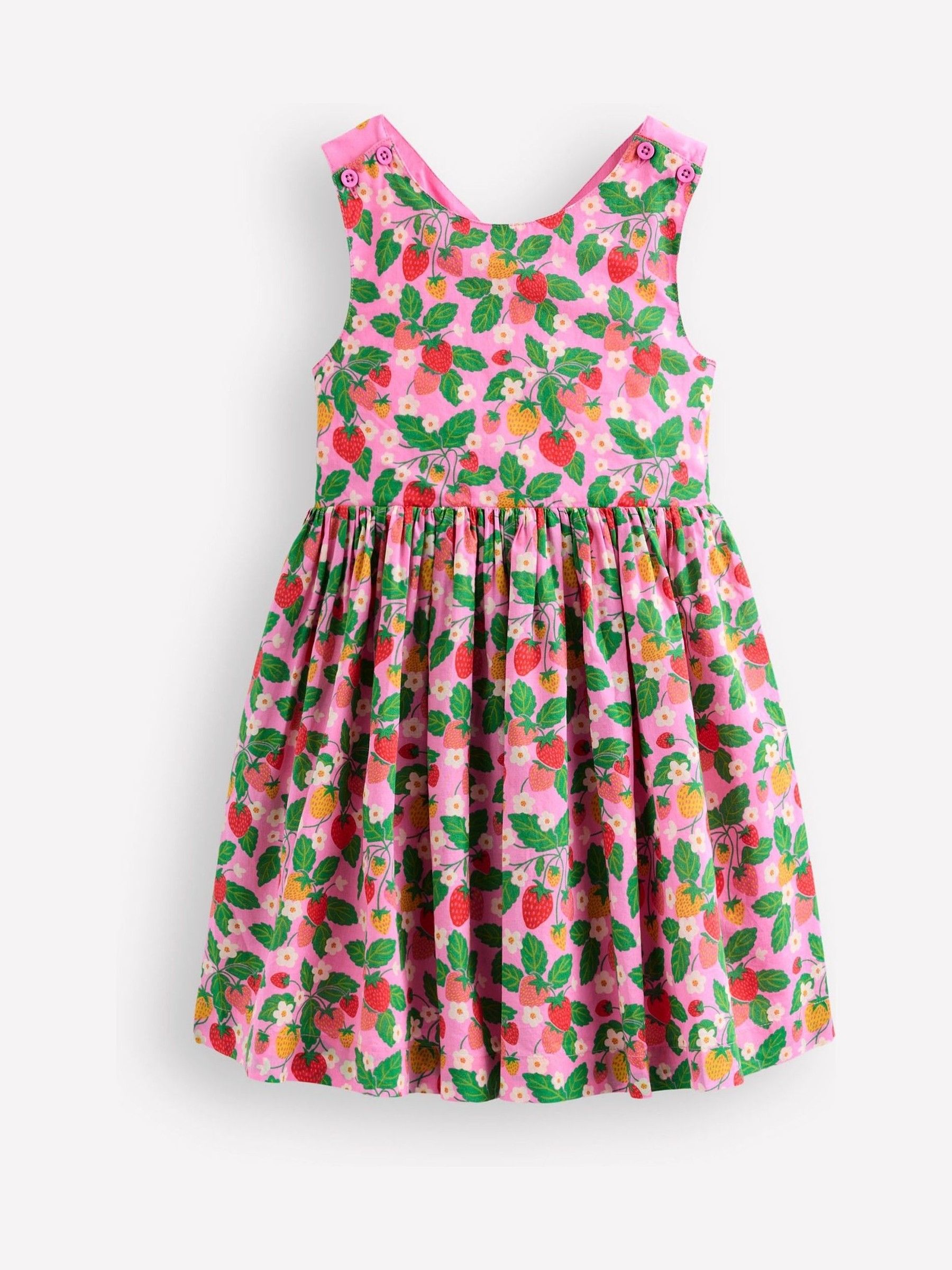 Buy Boden Pink Strawberry Harper Cross-Back Dress from Next France