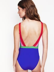 Boden Blue Syros V-Neck Swimsuit - Image 3 of 6