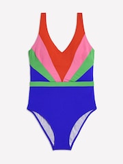 Boden Blue Syros V-Neck Swimsuit - Image 5 of 6