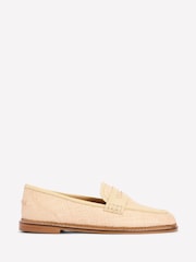 Boden Natural Structured Penny 100% Linen Loafers - Image 2 of 3