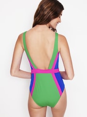 Boden Green Syros V-Neck Swimsuit - Image 3 of 6