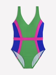 Boden Green Syros V-Neck Swimsuit - Image 5 of 6