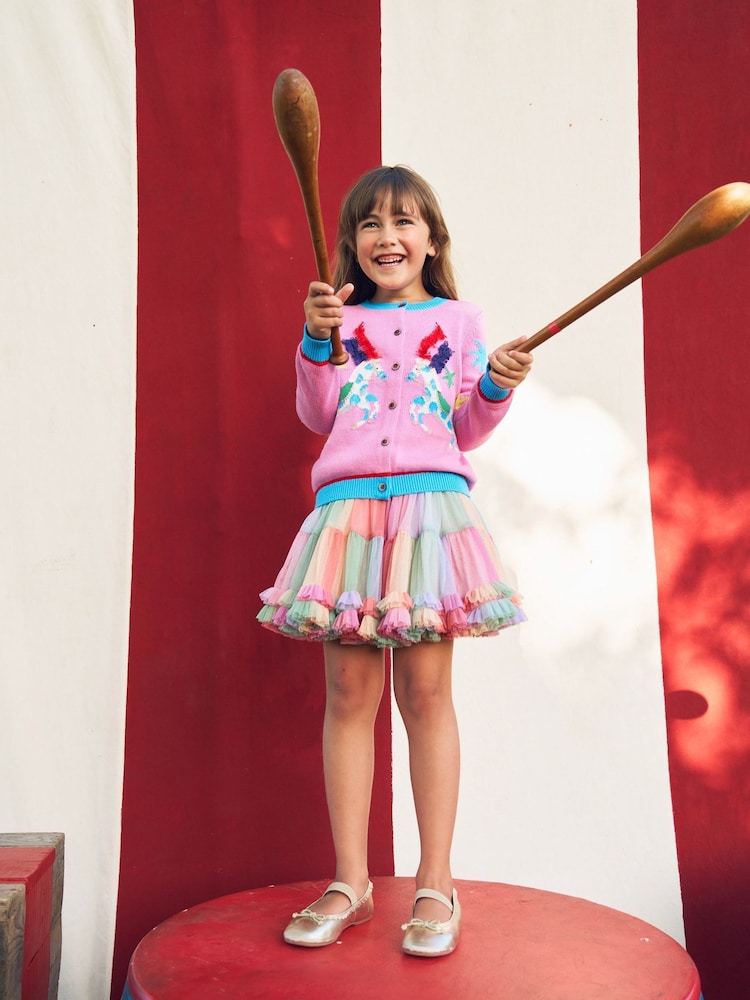 Boden Pink Tulle Ruffle Skirt - Image 1 of 4