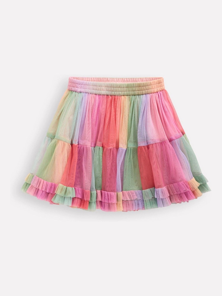 Boden Pink Tulle Ruffle Skirt - Image 2 of 4