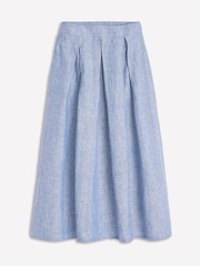 Boden Blue Verity Linen Midi Skirt - Image 6 of 6