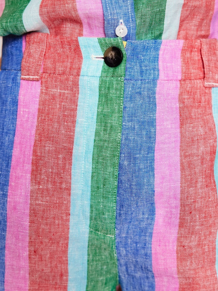 Boden Green Westbourne Linen Shorts - Image 4 of 6