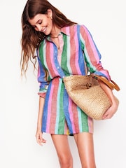 Boden Green Westbourne Linen Shorts - Image 5 of 6