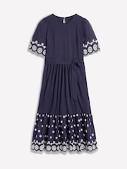 Blau - Boden Isabel Broderie Mix Maxi Dress - Bild 5 von 5