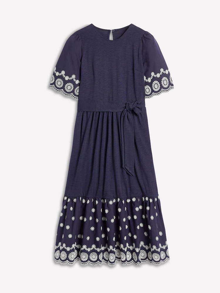 Blau - Boden Isabel Broderie Mix Maxi Dress - Bild 5 von 5