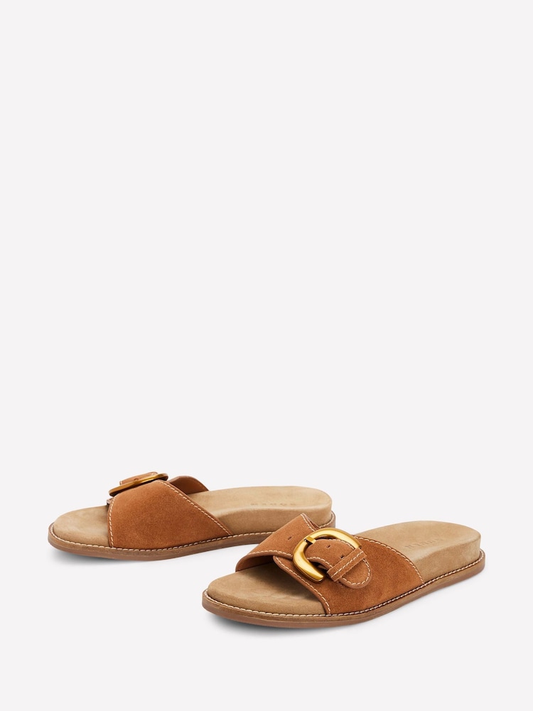 Boden Brown Hardware Mules Sandals - Image 3 of 5